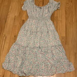 J. Crew Pastel Floral Maxi Dress